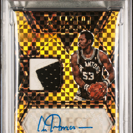 2022 Panini Select X-Factor Artis Gilmore Patch Auto #XFSAGM Gold PSA 10