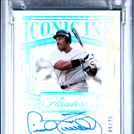 2024 Panini Flawless Iconic Ink Cecil Fielder #IICF PSA 9