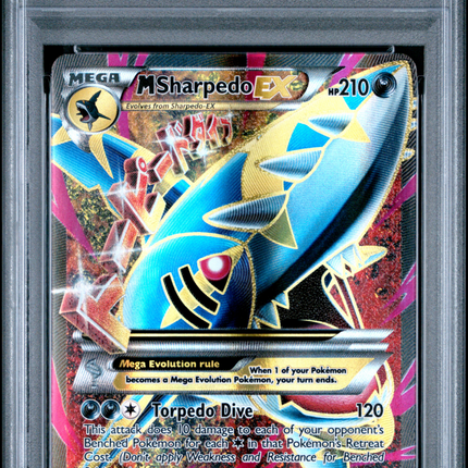 2017 Pokemon M Sharpedo EX Promo-Prem.Trnr. Xy Coll. Fa PSA 8 #XY200a
