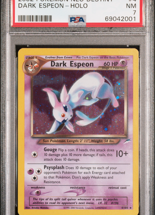 Pokemon TCG Dark Espeon #4 PSA 7