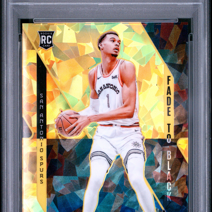 2023 Panini Phoenix Fade To Black Victor Wembanyama #11 Yellow Ice PSA 9 /175