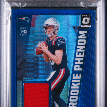 2024 Panini Donruss Optic Rookie Phenoms Relics Drake Maye #RPBDME PSA 8