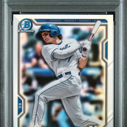 2021 Bowman Draft Bobby Witt JR. #BDC47 Chrome Refractor PSA 9