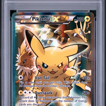 2016 Pokemon Xy Pikachu EX Promo-Red & Blue Coll. Fa PSA 6 #XY124