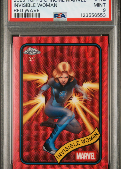 2025 Topps Chrome Marvel Invisible Woman #174 PSA 9