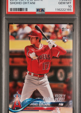 2018 Topps Update Shohei Ohtani #US285 PSA 10
