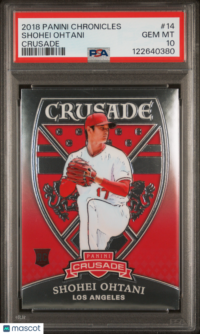 2018 Panini Chronicles Crusade Shohei Ohtani #14 PSA 10