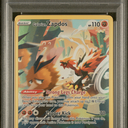 2023 Pokemon Swsh Black Star Promo Galarian Zapdos Crown Zenith Tin PSA 10 #283