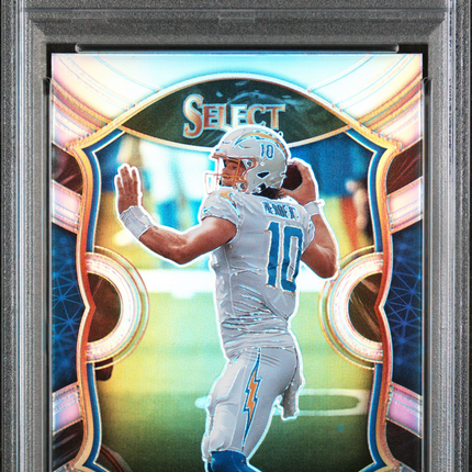 2020 Panini Select Justin Herbert #44 Silver Prizm PSA 9