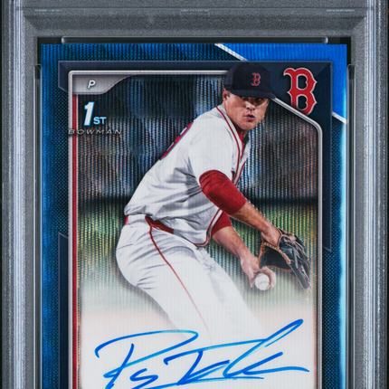 2024 Bowman Draft Chrome Auto Payton Tolle #CPAPT Blue Wave 103/150 PSA 9