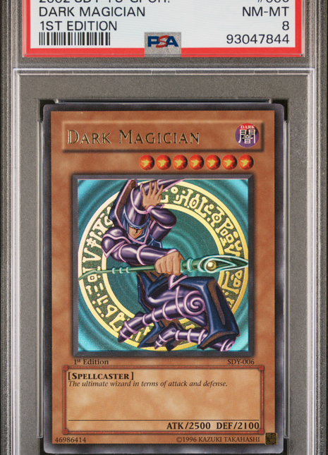 Yu-Gi-Oh! TCG Dark Magician #006 1ST Edition PSA 8