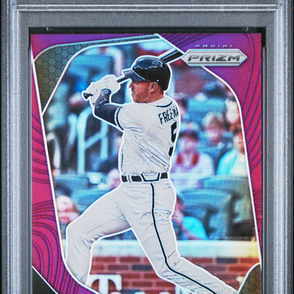 2020 Panini Prizm Freddie Freeman #166 Purple PSA 9
