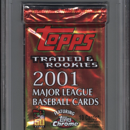 2001 Topps Baseball Traded & Rookies Foil Traded & Rookies PSA 8