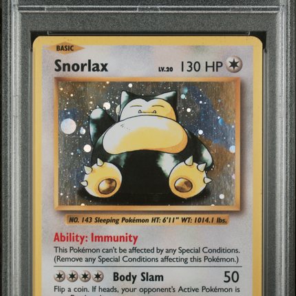 2016 Pokemon Xy Black Star Promo Snorlax Promo-Snorlax GX Box PSA 6 #XY179