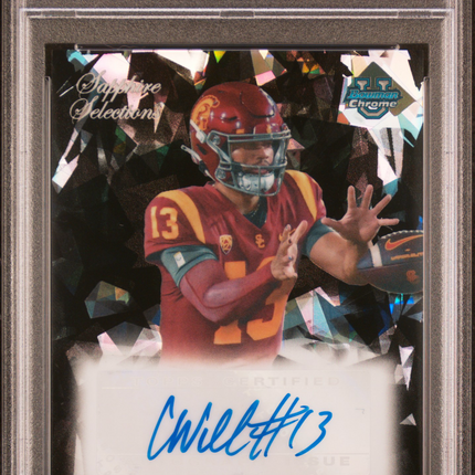 2023 Bowman Chrome Sapphire Selections Caleb Williams #SGCW Black PSA 9 Auto /10