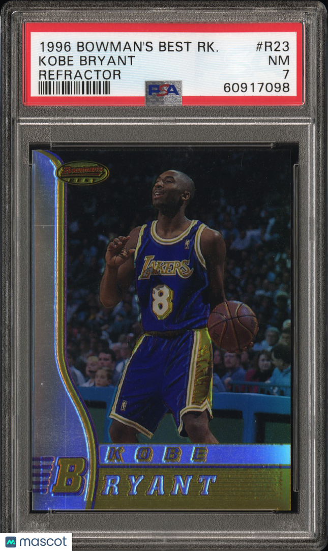 1996 Bowman's Best Rookie Kobe Bryant #R23 Refractor PSA 7