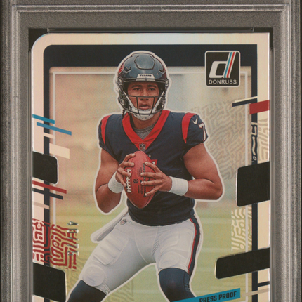 2023 Panini Donruss CJ Stroud #339 Press Proof Silver Die Cut PSA 9 /75