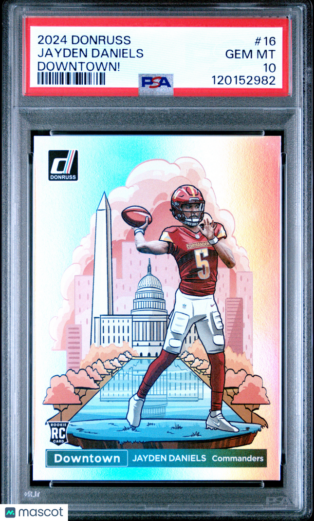 2024 Panini Donruss Downtown Jayden Daniels #16 PSA 10