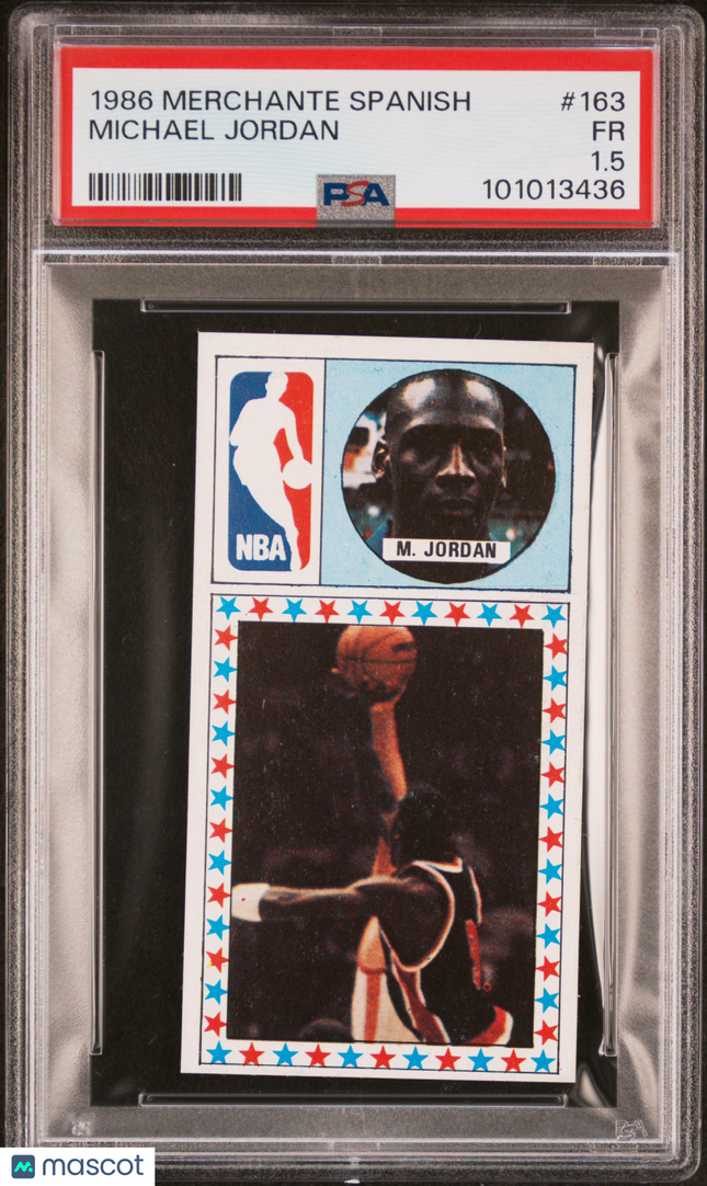 1986 Merchante Spanish Michael Jordan #163 PSA 1.5