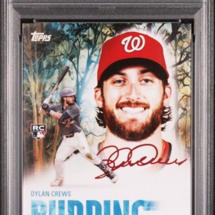 2025 Topps X Bob Ross The Joy Of Baseball Budding Talents Dylan Crews PSA 10