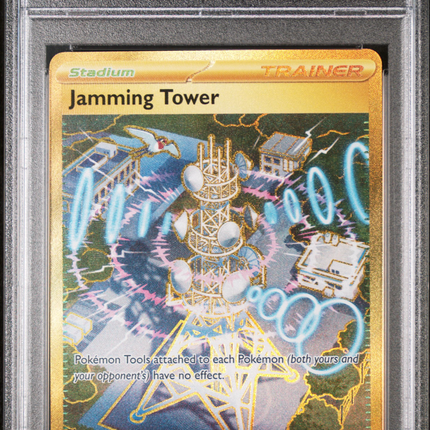 2025 Pokemon Dri EN-Destined Rivals Jamming Tower Hyper Rare PSA 10 #243
