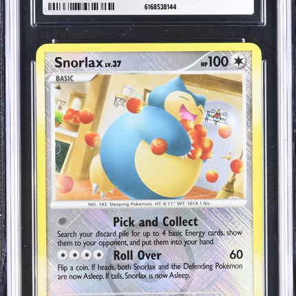 2009 Pokemon Rising Rivals Snorlax CGC 9.5 #33/111