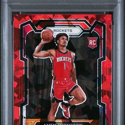 2023 Panini Prizm Amen Thompson #150 Red Ice PSA 10