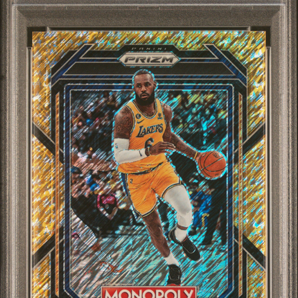 2022 Panini Prizm Monopoly LeBron James #40 Gold Money Shimmer PSA 10 /500
