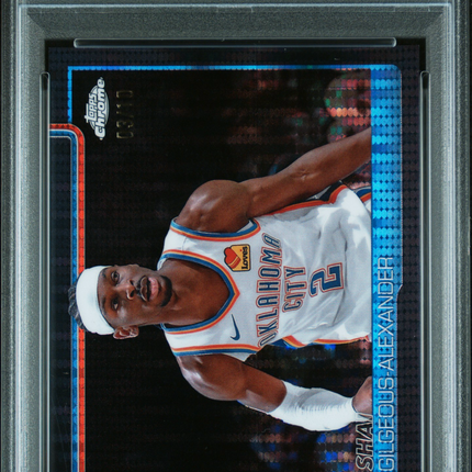 2025 Topps Chrome Shai Gilgeous-Alexander #141 Black Pulsar 03/10 PSA 9