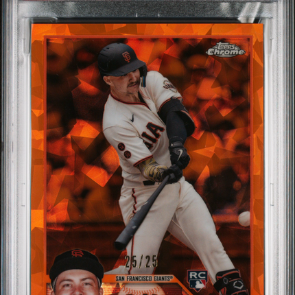2023 Topps Chrome Update Sapphire Edition Patrick Bailey #8 Orange 25/25 PSA 9