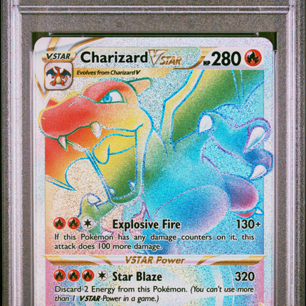 2022 Pokemon Brilliant Stars Charizard VSTAR Secret Fa PSA 9 #174