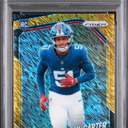 2025 Panini Prizm Abdul Carter #394 Gold Shimmer 2/10 PSA 10