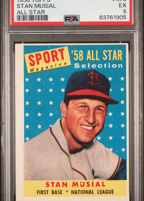 1958 Topps Stan Musial #476 PSA 5