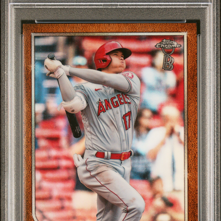 2022 Topps Chrome Ben Baller Shohei Ohtani #1 Orange Refractor PSA 9 /25