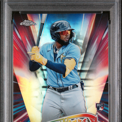 2024 Topps Chrome Update Future Stars Junior Caminero #FSU18 PSA 8