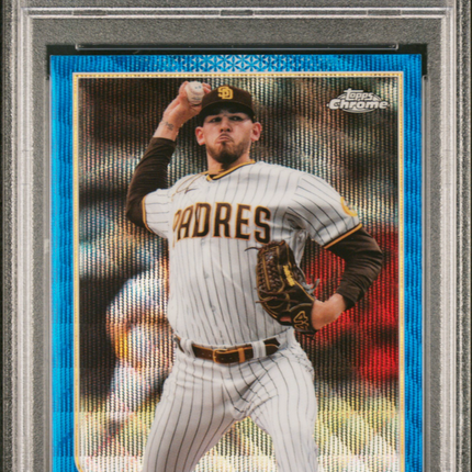 2022 Topps Chrome Joe Musgrove #11 Blue Wave Refractor PSA 9