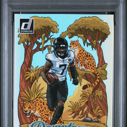 2025 Panini Donruss Downtown Brian Thomas JR. #2 PSA 10