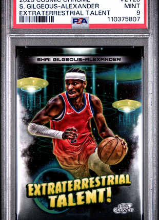 2023 Topps Cosmic Extraterrestrial Talent Shai Gilgeous-Alexander #ET20 PSA 9