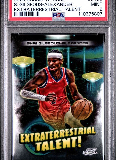 2023 Topps Cosmic Extraterrestrial Talent Shai Gilgeous-Alexander #ET20 PSA 9