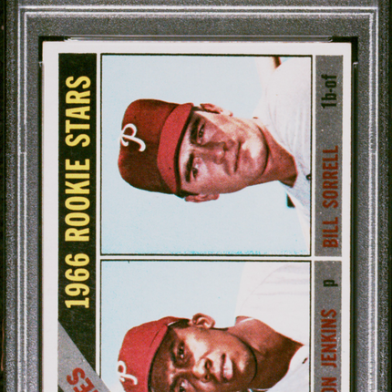 1966 Topps Phillies Rookies #254 Fergie Jenkins Bill Sorrell PSA 4
