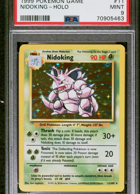 1999 Pokemon Game Nidoking PSA 9 #11