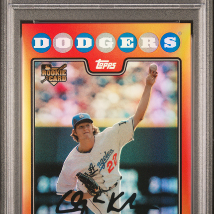 2008 Topps Red Hot Rookies Clayton Kershaw #11 PSA 8