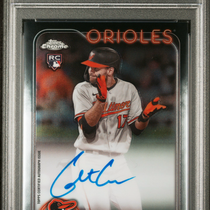 2024 Topps Chrome Rookie Autographs Colton Cowser #RACC PSA 10 Auto