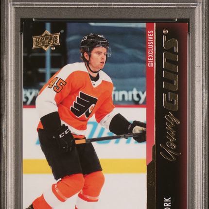 2021-2022 Upper Deck Cam York #243 Exclusives Young Guns 05/100 PSA 8