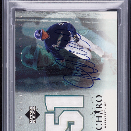 2001 Ultimate Collection Ichiro Ichiro Suzuki #SU-I Rc Jersey Auto /50 PSA A