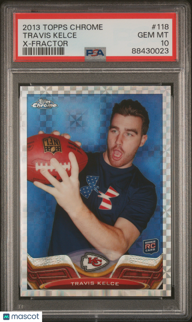 2013 Topps Chrome Travis Kelce #118 X Fractor PSA 10