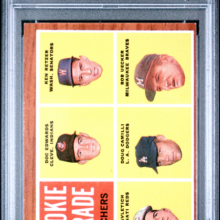 1962 Topps Rookie Parade #594 Catchers PSA 5 Bob Uecker