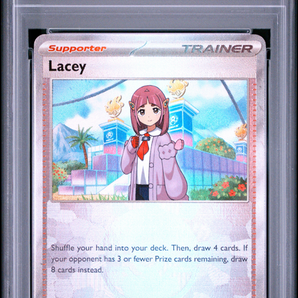 2025 Pokemon Pre EN-Prismatic Evolutions Lacey Poke Ball Reverse Holo PSA 8 #114