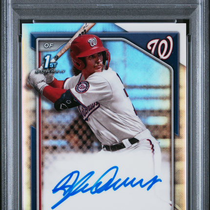 2024 Bowman Chrome Autographs Dylan Crews #CPADC Refractor 256/499 PSA 9 Auto