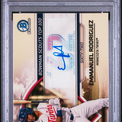 2023 Bowman Scouts' Top 100 Emmanuel Rodriguez #BTP62 Auto Super 1/1 PSA 10